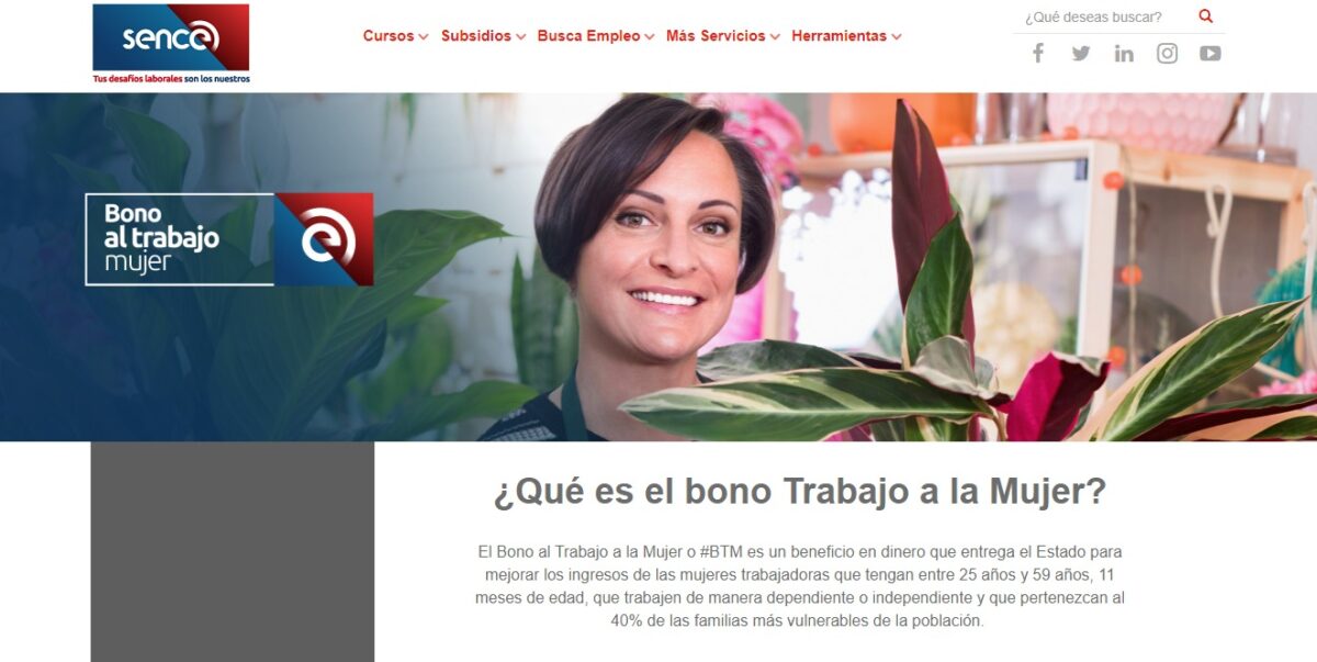Bono al Trabajo de la Mujer
