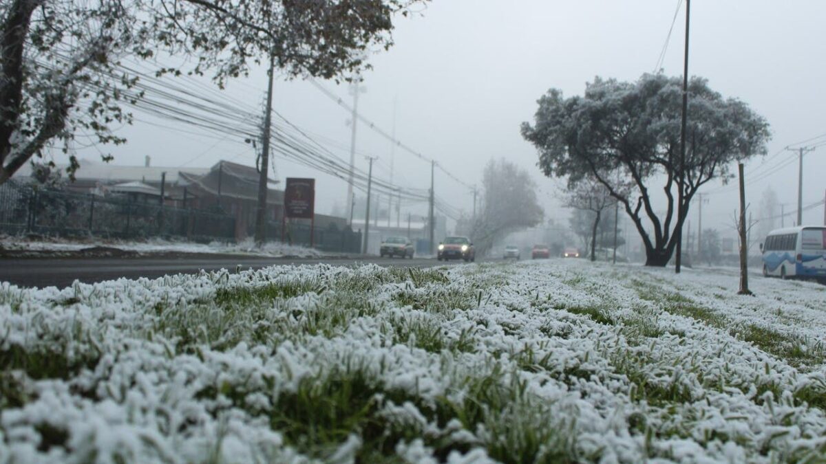 Nieve en Santiago