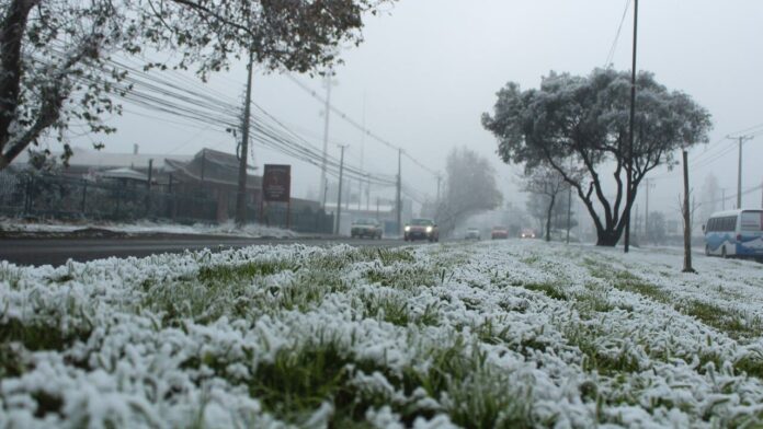 Nieve en Santiago
